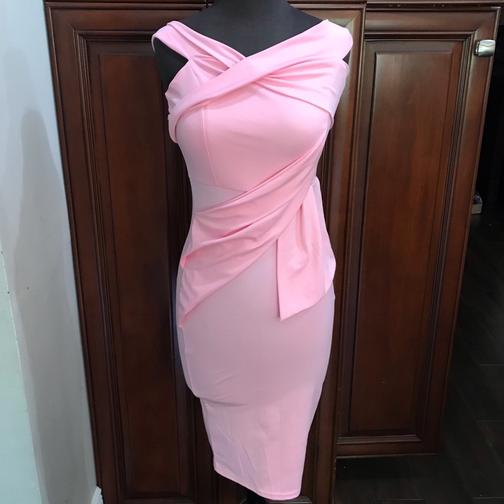 Pink CBR Fitted Dress
